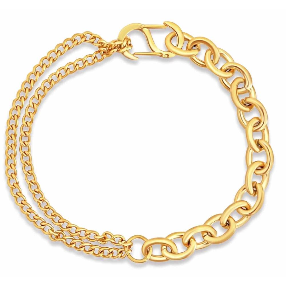 NEW ELLIE VAIL women's oakley multi chain bracelet in gold